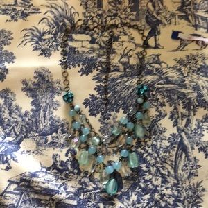 Pretty blue costume jewelry necklace